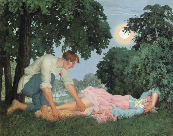 Pastoral Lovers by Konstantin Somov